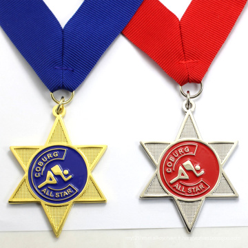 Médaille et trophées de gymnastique en métal personnalisés bon marché